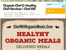 Tablet Screenshot of chefwilorganicmeals.com